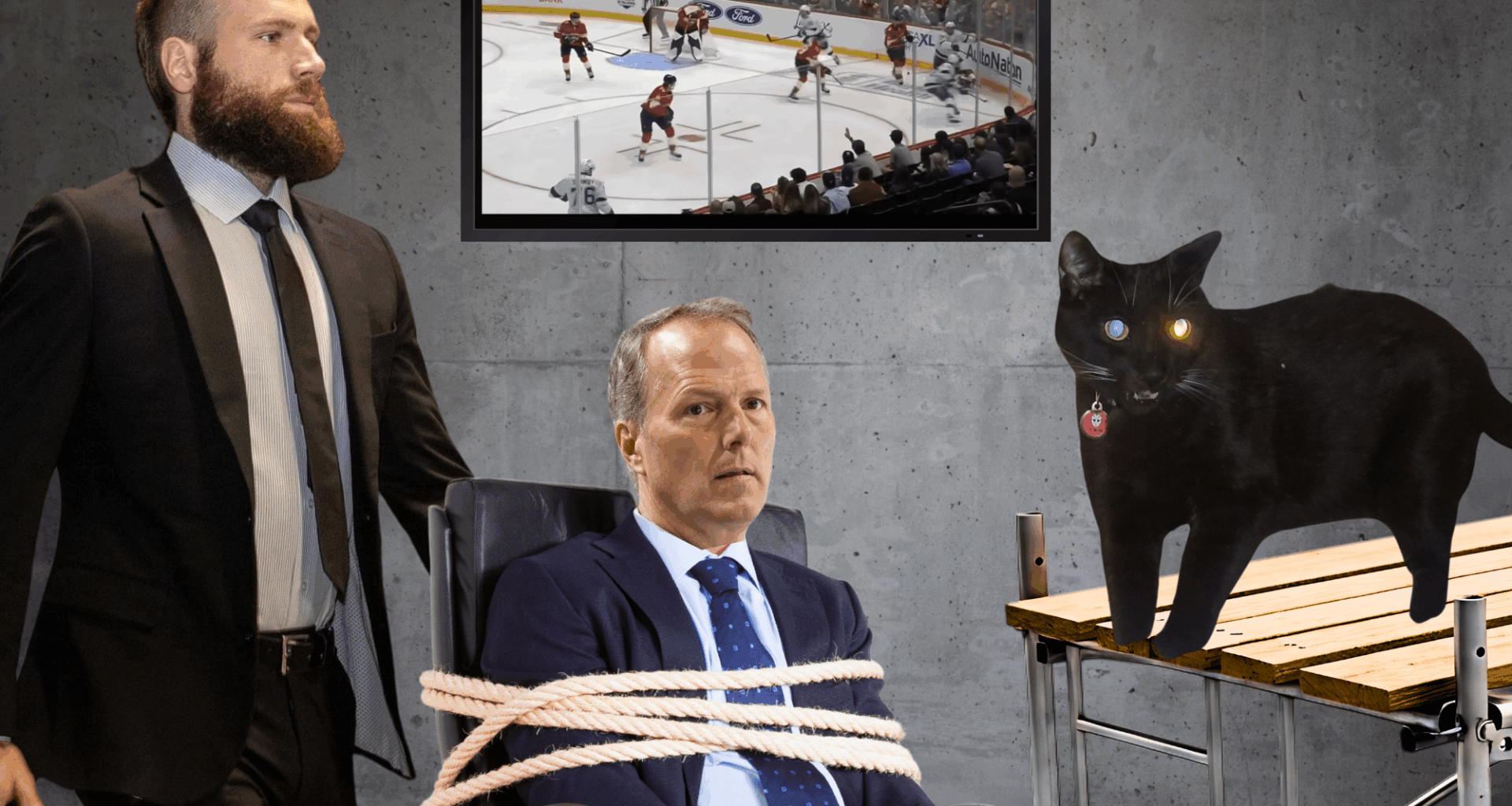 Jason Purrhees and an ol' pal are making sure Tampa doesn't pull any funny business tonighy.