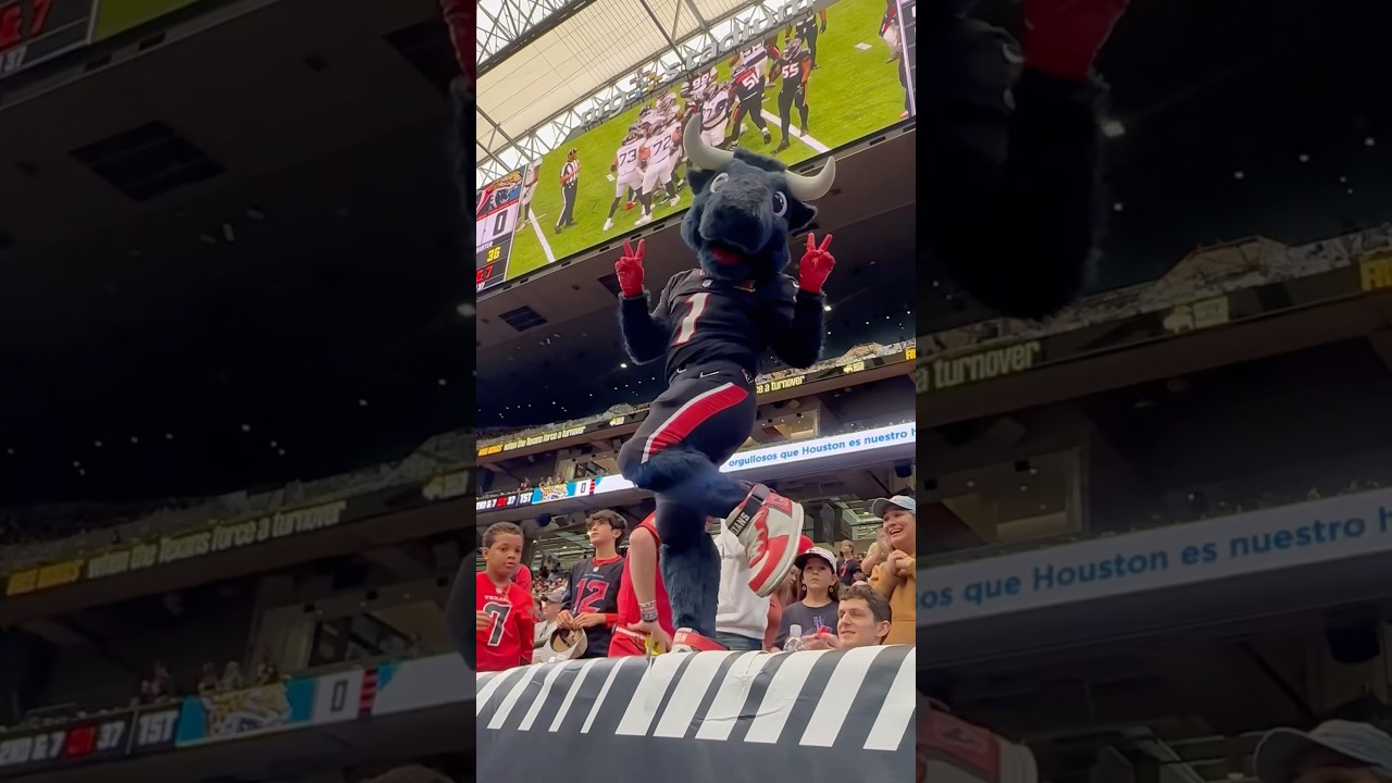 ✌️✌️#houston #texans #nfl #mascot #funny #genz #peace