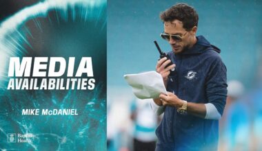 Coach Mike McDaniel meets with the media | Miami Dolphins
