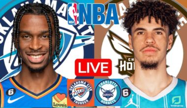 LIVE: OKLAHOMA CITY THUNDER vs CHARLOTTE HORNETS | NBA | PLAY BY PLAY | SCOREBOARD