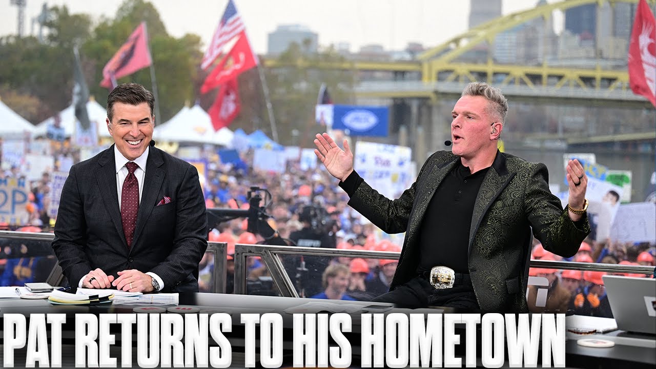 Pat McAfee Honors His Hometown In Return To Pittsburgh | Live From College GameDay
