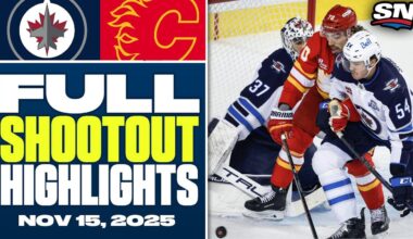 Winnipeg Jets at Calgary Flames | FULL Shootout Highlights - November 15, 2025