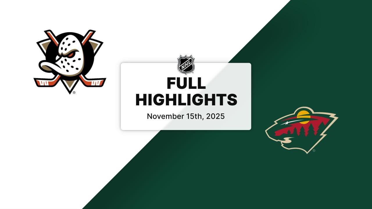 NHL Highlights | Ducks vs. Wild | November 15, 2025