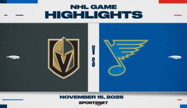NHL Highlights | Golden Knights vs. Blues - November 15, 2025