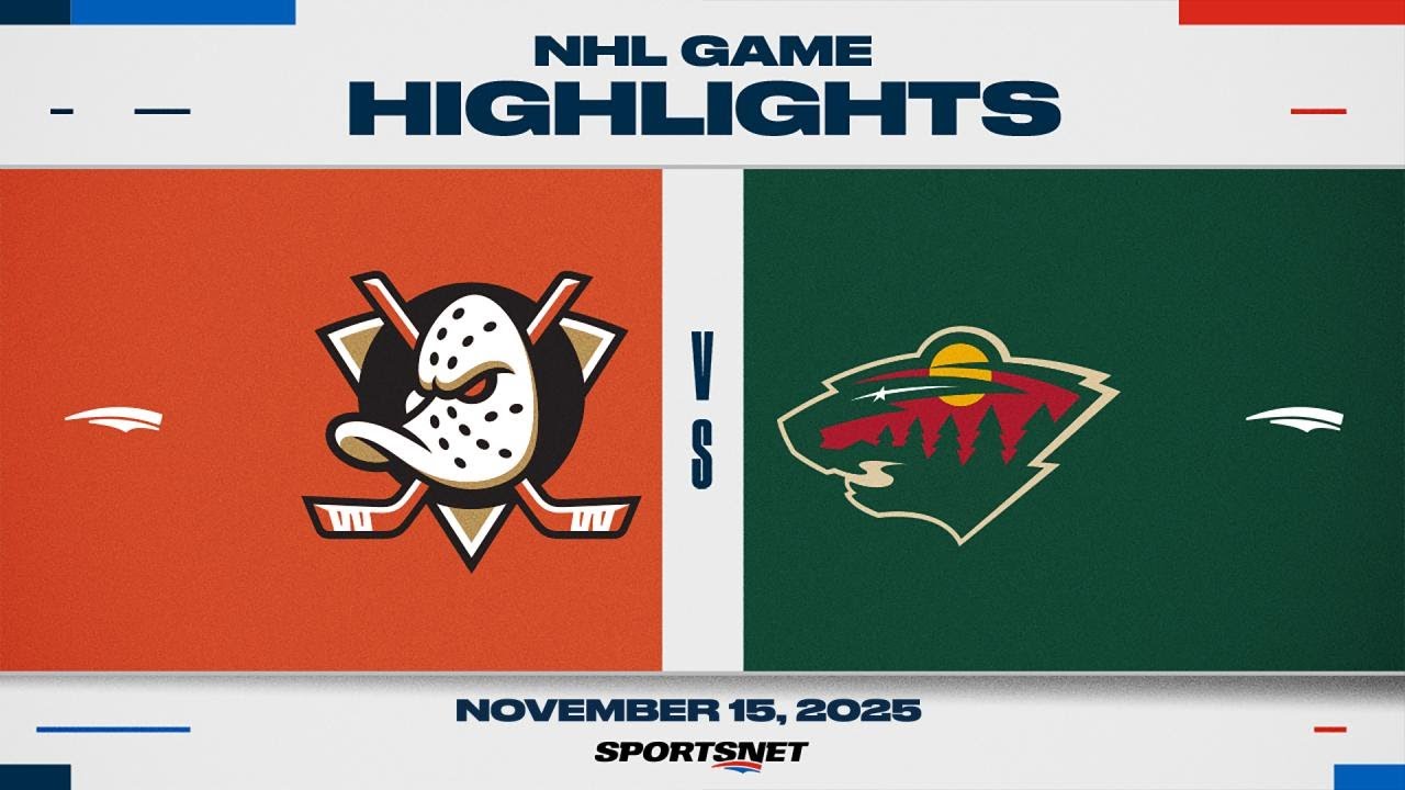 NHL Highlights | Ducks vs. Wild - November 15, 2025
