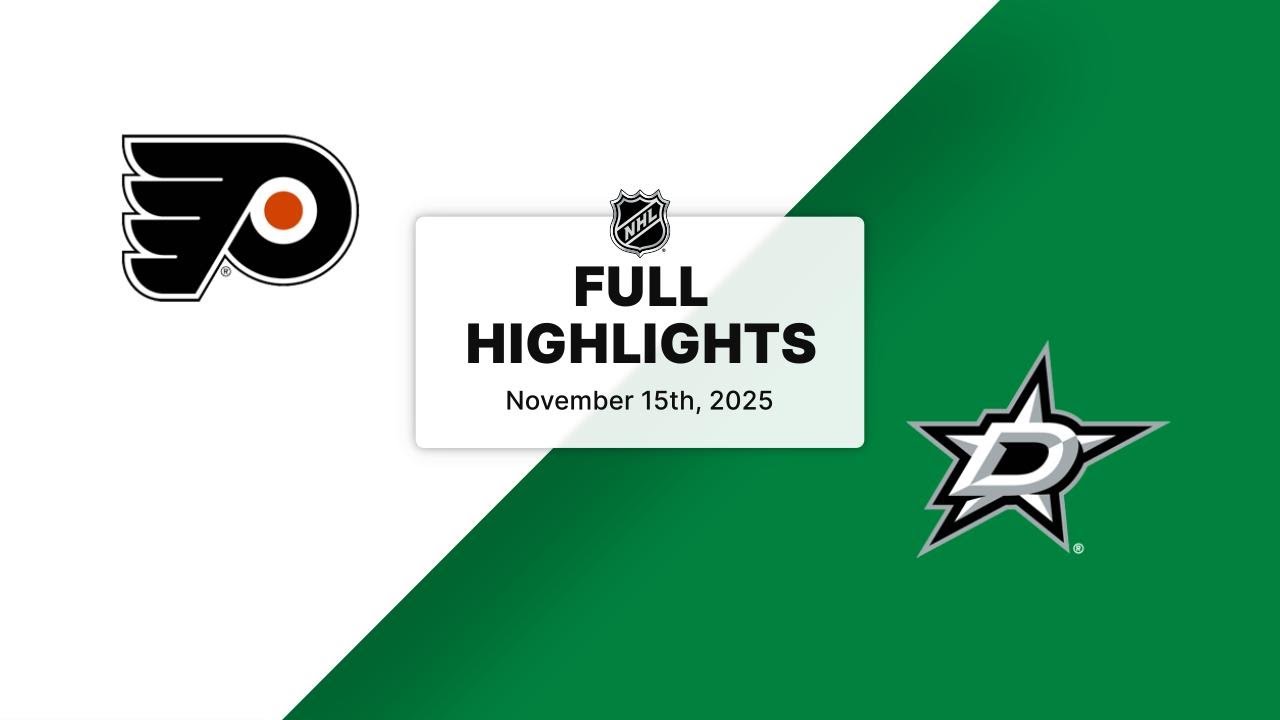 NHL Highlights | Flyers vs. Stars | November 15, 2025