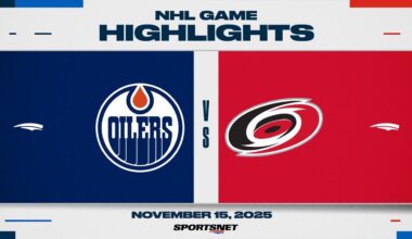 NHL Highlights | Oilers vs. Hurricanes - November 15, 2025
