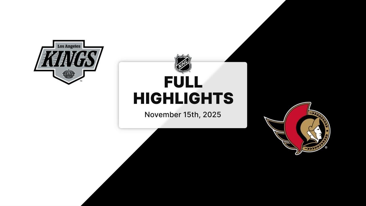 NHL Highlights | Kings vs. Senators | November 15, 2025