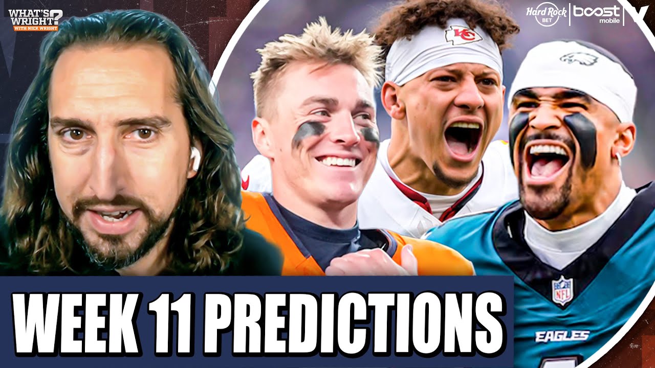 NFL Week 11 Predictions: Chiefs-Broncos, Lions-Eagles, Seahawks-Rams, Bucs-Bills | Nick Wright