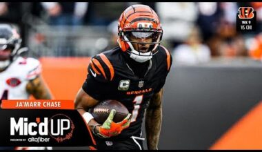 Ja'Marr Chase Mic'd Up vs Chicago Bears Week 9 | 2025 Mic'd Up