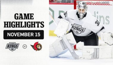 HIGHLIGHTS: LA Kings at Ottawa Senators | 11.15.25 NHL Regular Season