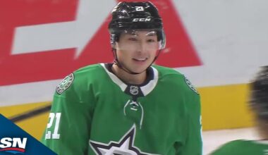 Stars' Jason Robertson Scores Three Straight For Natural Hat Trick