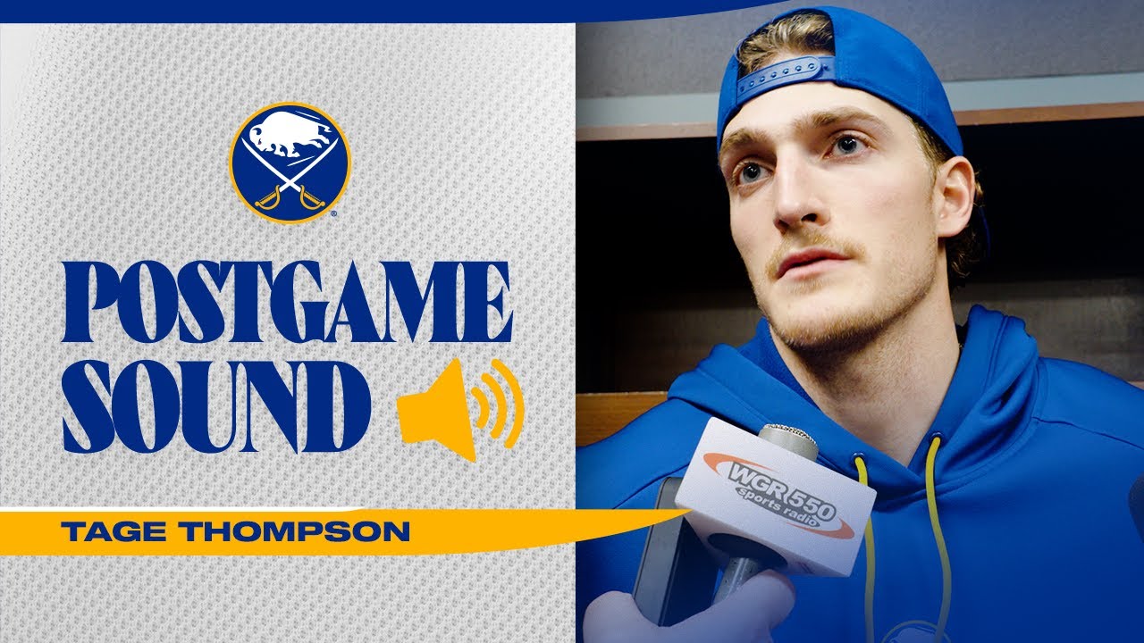"He Was A Dog Tonight" | Tage Thompson After Buffalo Sabres Overtime Win In Detroit