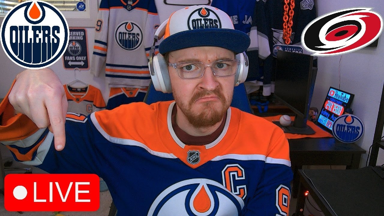 EDMONTON OILERS VS CAROLINA HURRICANES LIVE | FAN REACTION & COMMENTARY