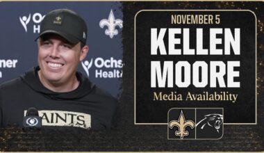 Kellen Moore on Rashid Shaheed, Trevor Penning trades | New Orleans Saints