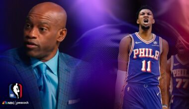 Philadelphia 76ers 'believed in' Justin Edwards after efficient night against Celtics | NBA on NBC