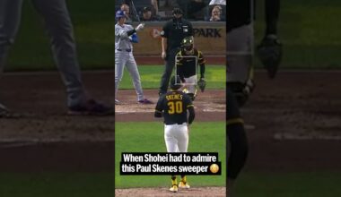 The movement from Paul Skenes’ sweeper gets everybody … even a 4x MVP! 😳