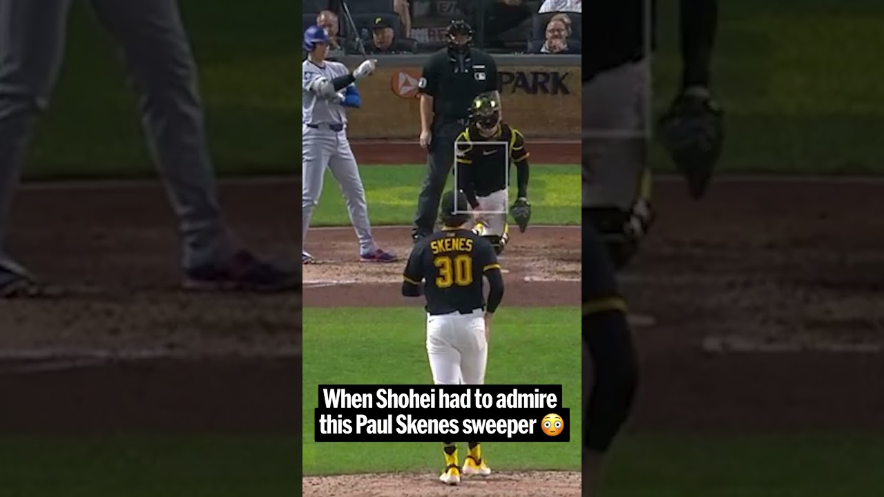 The movement from Paul Skenes’ sweeper gets everybody … even a 4x MVP! 😳