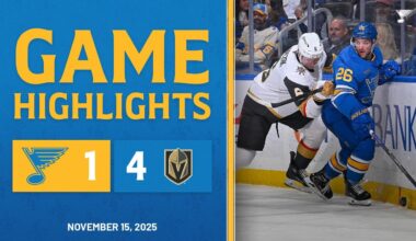 Game Highlights: Golden Knights 4, St. Louis Blues 1