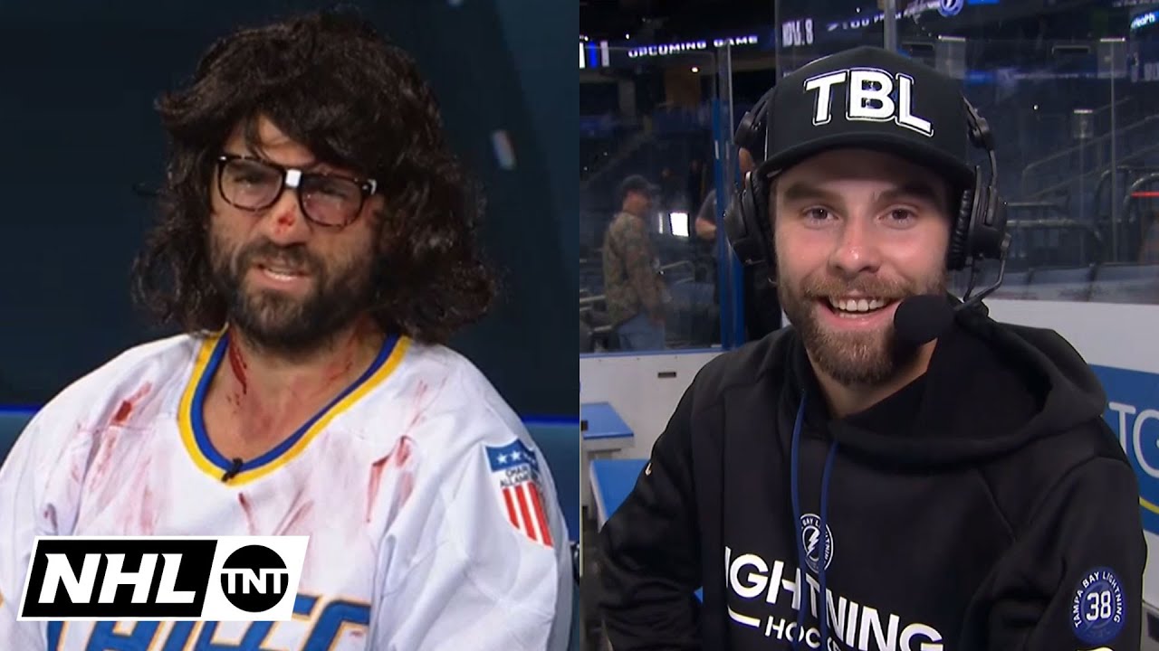 Biz was throwing CHIRPS at Brandon Hagel 😂 | NHL on TNT