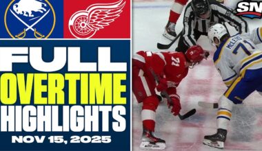 Buffalo Sabres at Detroit Red Wings | FULL Overtime Highlights - November 15, 2025