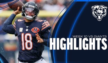 Chicago Bears' top plays vs. Giants | Week 10 | HIGHLIGHTS