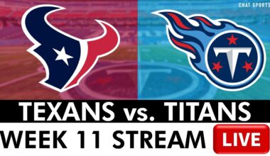 Texans vs. Titans Free Streaming Scoreboard, Play-By-Play & Highlights | NFL Week 11 Live On FOX