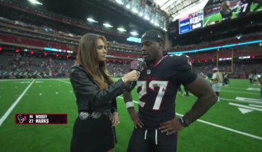 Woody Marks Postgame Interview | Texans Rally Past Jaguars | “We Just Kept Fighting”