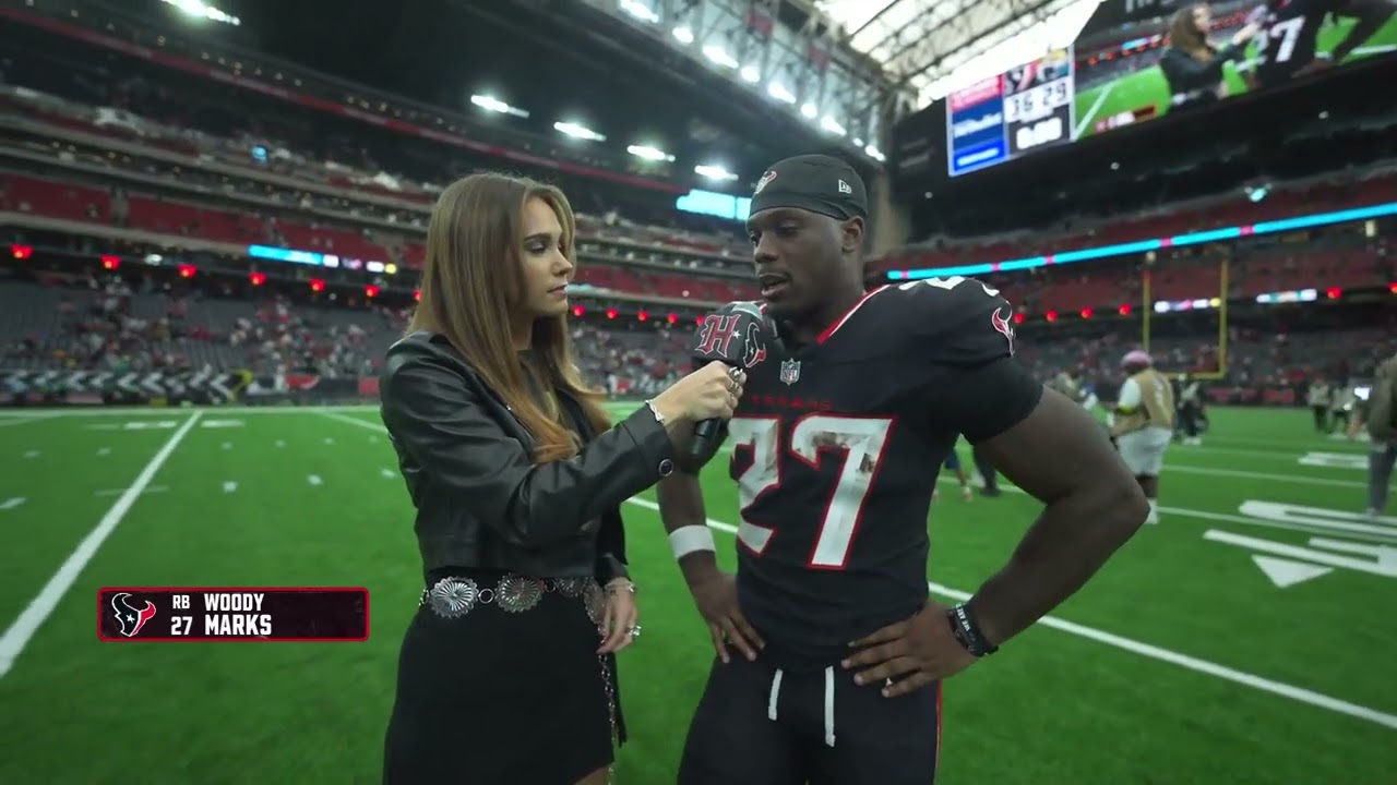 Woody Marks Postgame Interview | Texans Rally Past Jaguars | “We Just Kept Fighting”