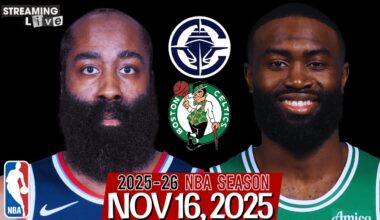 (LIVE) James Harden vs Jaylen Brown | Los Angeles Clippers vs Boston Celtics NBA Live Stream