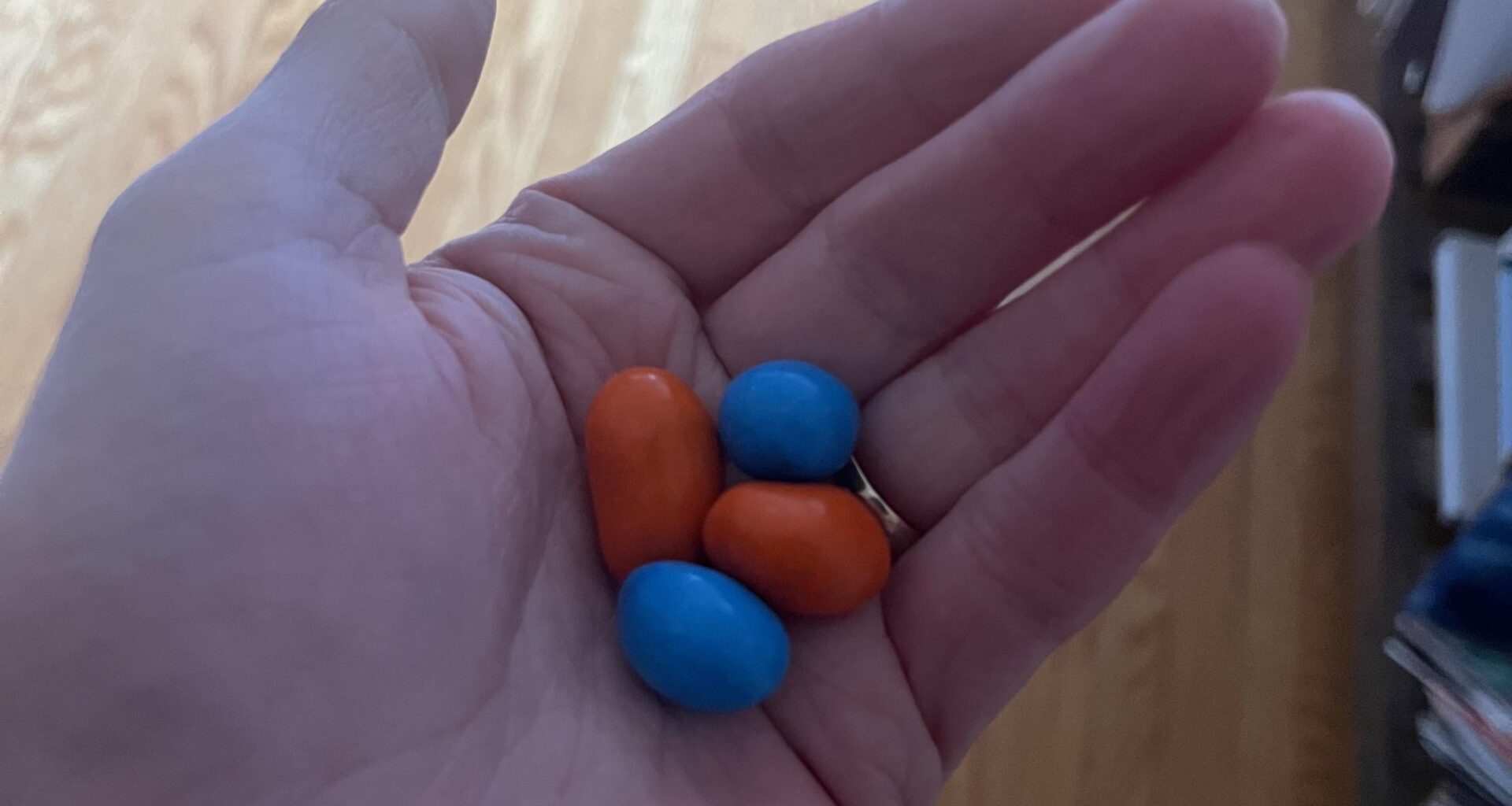 Whenever I eat M&M’s I save all the orange and blue ones for last because I love the Mets so freaking much and then I eat all the orange and blue ones at one time and I feel like the Mets are coursing through my veins and my digestive system lfgm