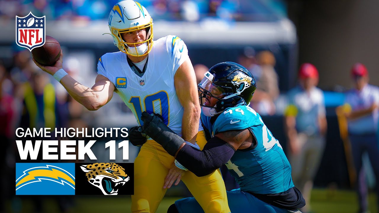 Los Angeles Chargers vs Jacksonville Jaguars Game Highlights | 2025 NFL Season Week 11
