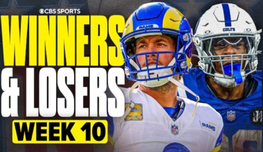 Biggest WINNERS & LOSERS from NFL Week 10 | Matthew Stafford, Jonathan Taylor making case for MVP
