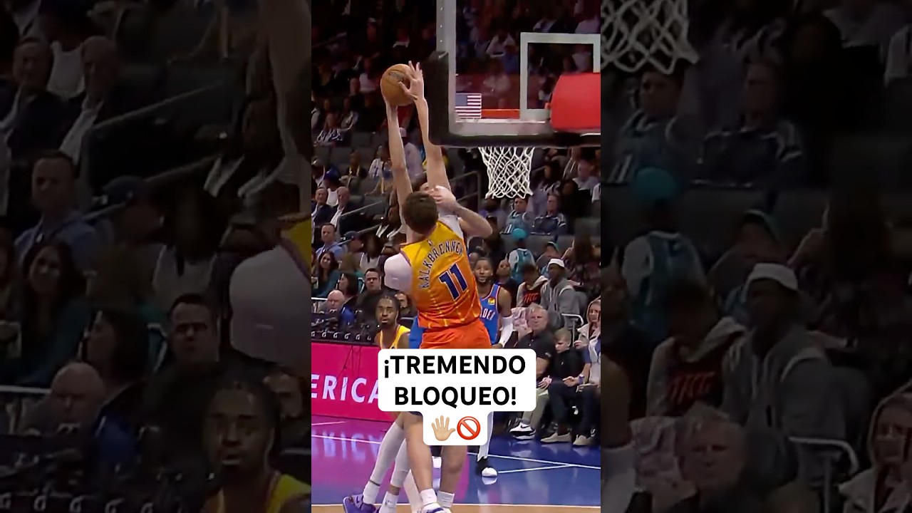 ¡El novato de los Hornets, Ryan Kalkbrenner con bloqueo a Chet Holmgren! 🔥😤🚫