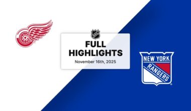 NHL Highlights | Red Wings vs. Rangers | November 16, 2025