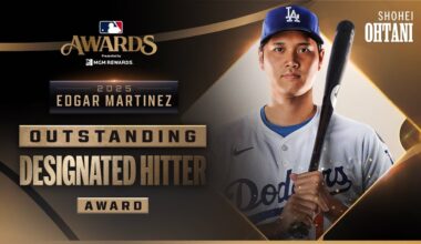 Shohei Ohtani wins the Edgar Martinez Outstanding Designated Hitter Award! (FIFTH straight season!)