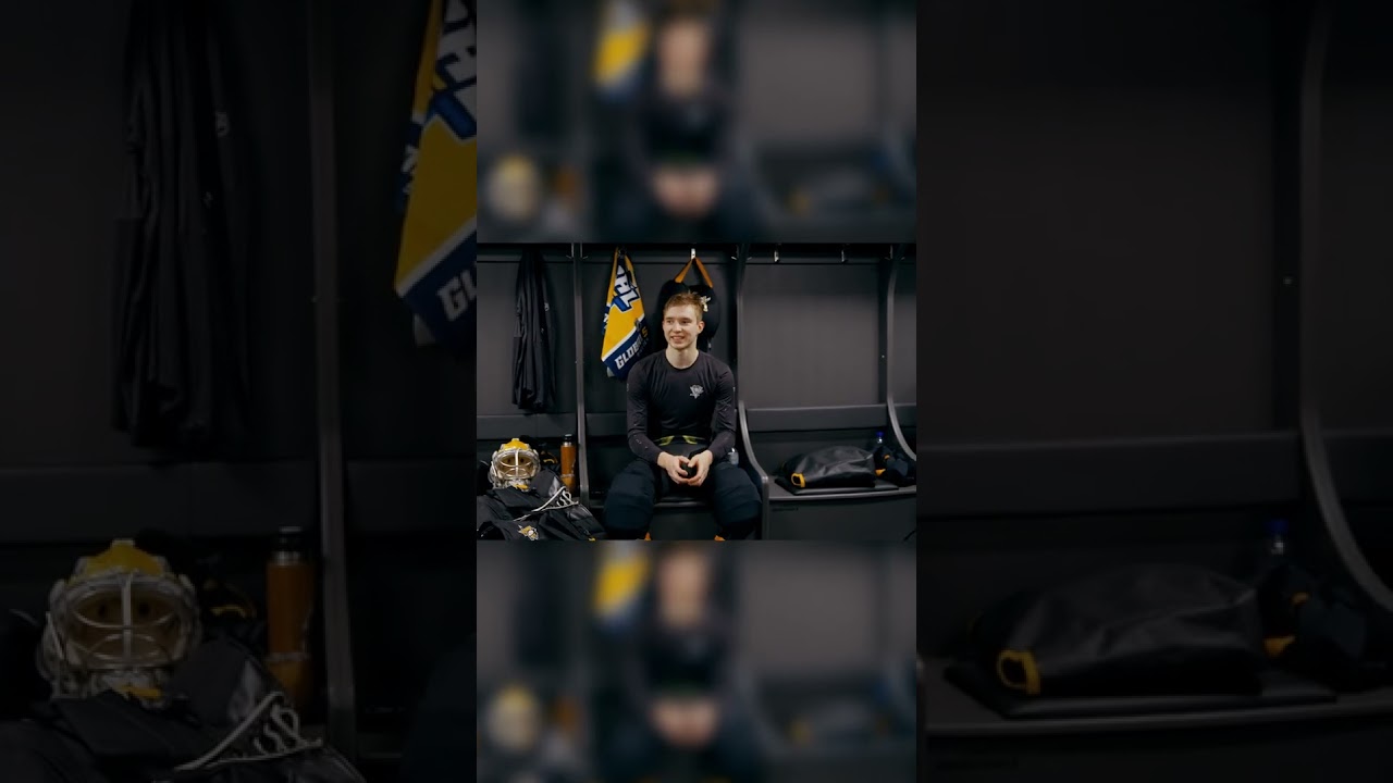 Murashov Gets Player of the Game Helmet