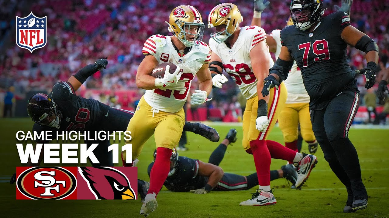 San Francisco 49ers vs Arizona Cardinals Game Highlights | 2025 NFL Season Week 11