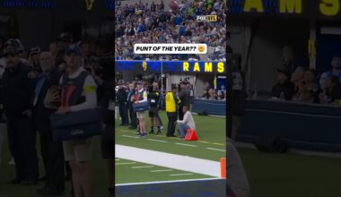 WHAT A PUNT 😱 #rams #punt #football
