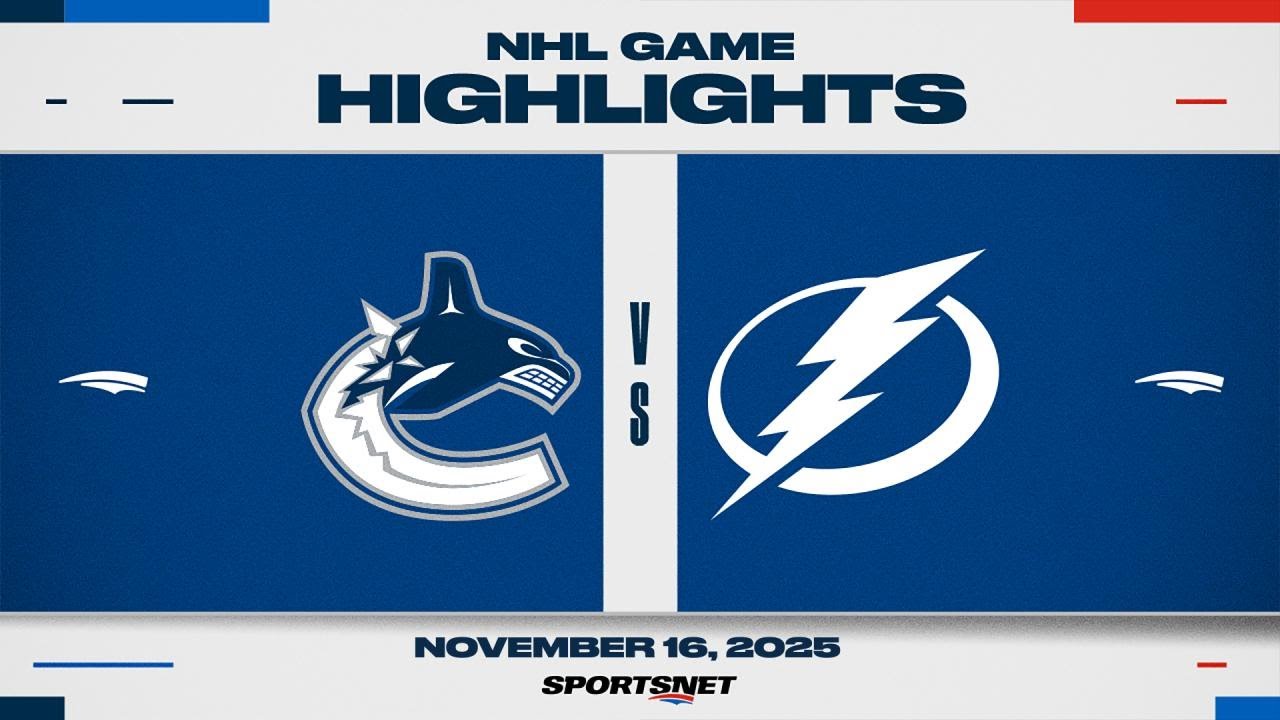 NHL Highlights | Canucks vs. Lightning - November 16, 2025