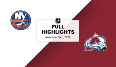 NHL Highlights | Islanders vs. Avalanche | November 16, 2025