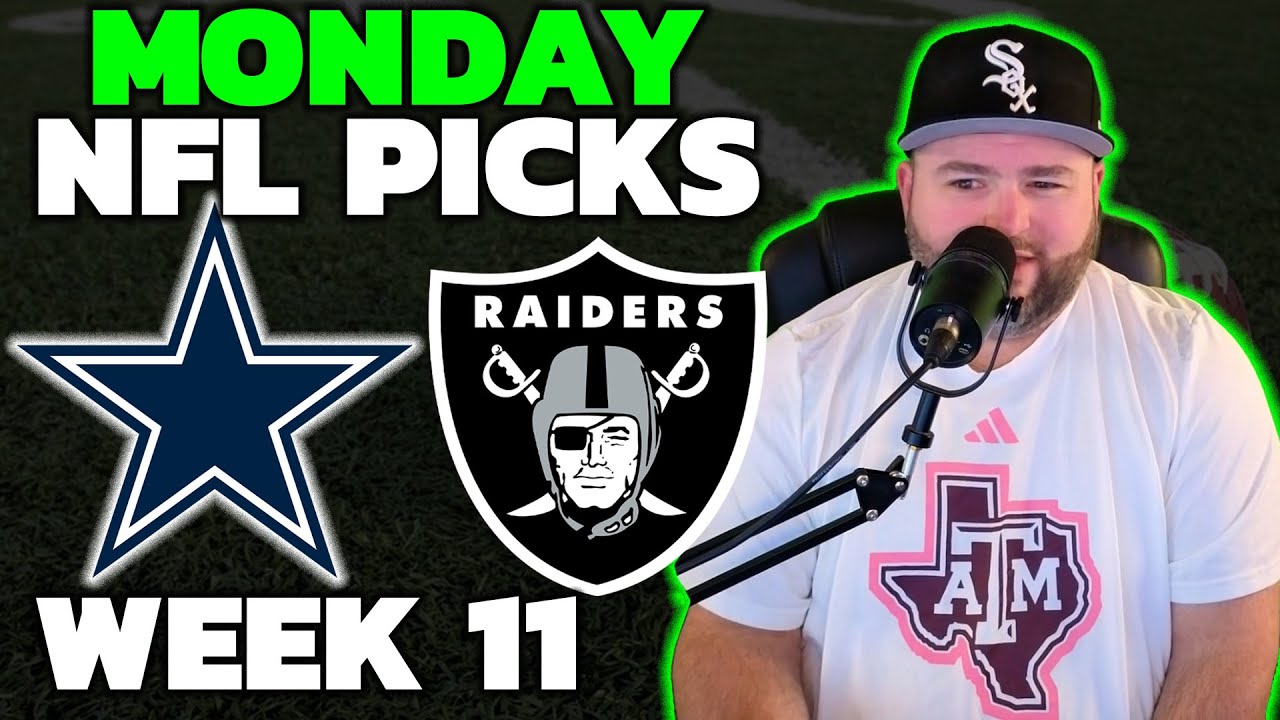 Cowboys vs Raiders Picks - NFL Week 11 Monday Night Football with Kyle Kirms