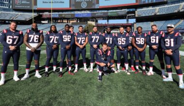 Behind the Scenes of the New England Patriots 2025 Team Photo
