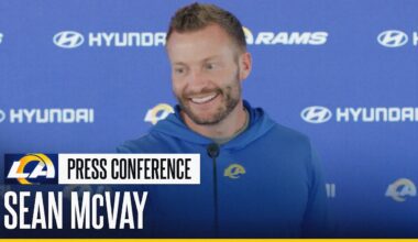 Sean McVay On Injury Updates, Roger McCreary's Progress & Integrating Situational Management Roles
