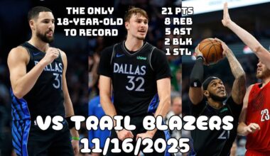 Cooper Flagg MAKES HISTORY | Dallas Mavericks Full Team Highlights vs the Trail Blazers (11/16/2025)