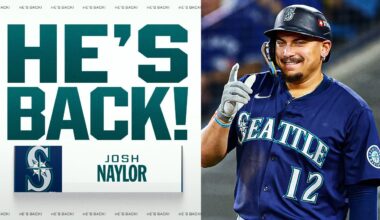 HE'S BACK! 🔱 Postseason hero Josh Naylor reportedly re-signs with Mariners!