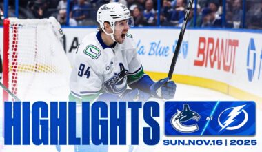 Game in 10 | Canucks at Lightning Highlights (Nov 16, 2025)
