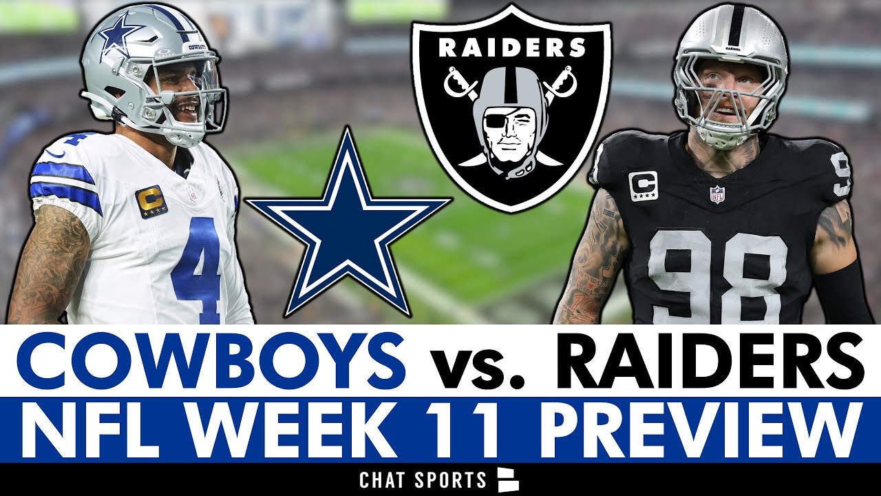 Dallas Cowboys vs. Las Vegas Raiders: Injury News, Matchups & Players To Watch | NFL Week 11 Preview