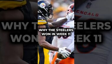 Why The Pittsburgh Steelers Won Over The Bengals In NFL Week 11 #nfl #steelers #shorts