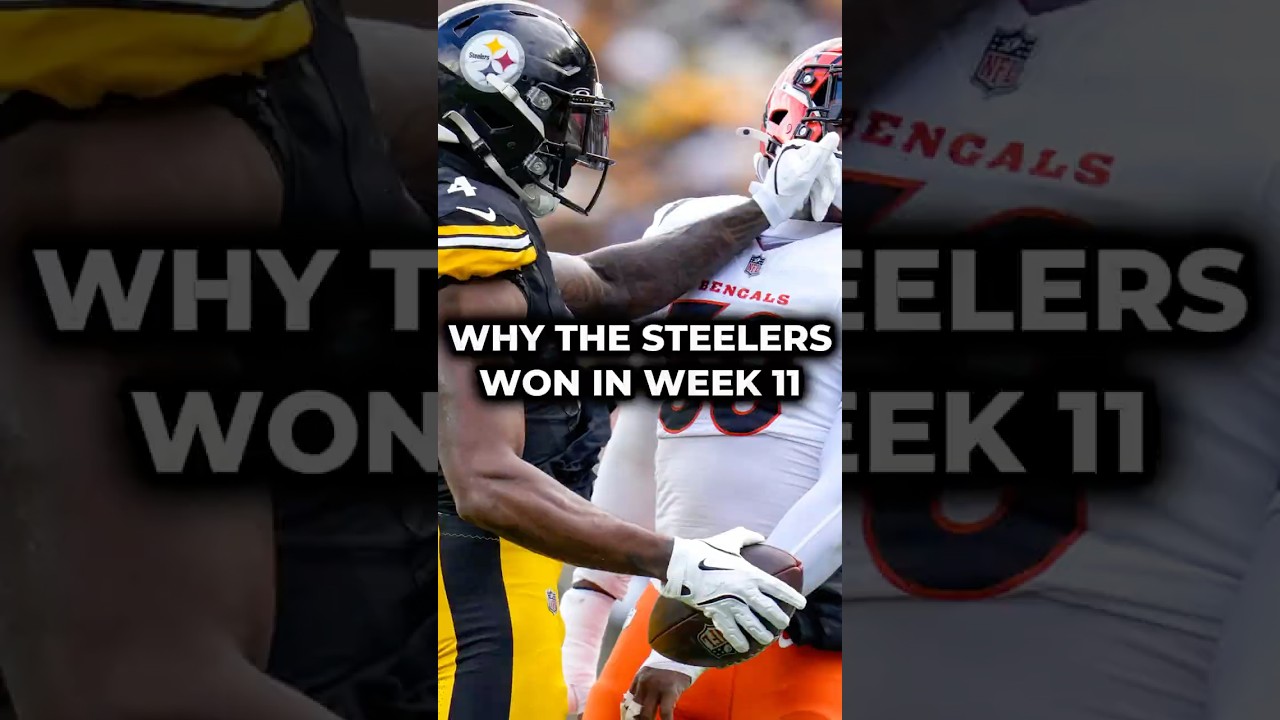 Why The Pittsburgh Steelers Won Over The Bengals In NFL Week 11 #nfl #steelers #shorts